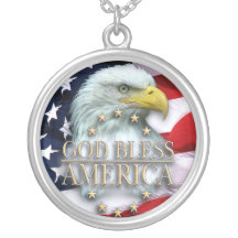 PATRIOTIC AMERICAN CHRISTIAN CUSTOM NECKLACE