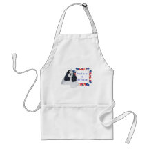 Patriotic American Cocker Spaniel Apron