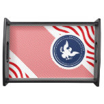 Patriotic American Colors with Eagle Food Tray