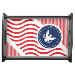 Patriotic American Colors with Eagle Food Trays