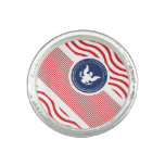 Patriotic American Colors with Eagle Photo Rings