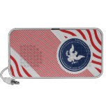 Patriotic American Colors with Eagle iPhone Speaker