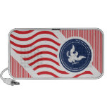 Patriotic American Colors with Eagle Notebook Speakers