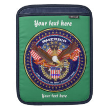 Patriotic American Customize View Notes Please Sleeve For iPads