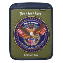Patriotic American Customize View Notes Please Sleeves For iPads