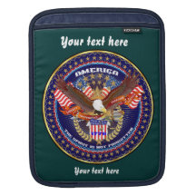 Patriotic American Customize View Notes Please Sleeve For iPads