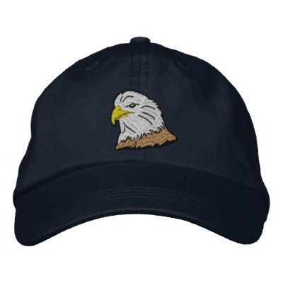 Patriotic American Eagle Cap Embroidered Baseball Cap by Stitchbaby