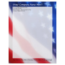 Patriotic American Flag Letterhead by cutencomfy Patriotic American Flag Letterhead