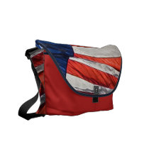 Patriotic American Flag Messenger Bag messenger bags