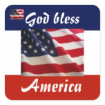 Patriotic American Flag Stickers
