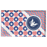 Patriotic American Flag with Eagle Table Card Holder