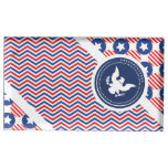 Patriotic American Flag with Eagle Table Card Holders