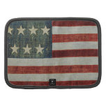Patriotic American Flag Worn and Aged Planner