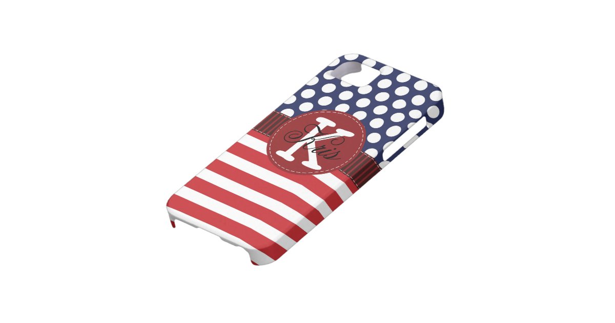 Patriotic American iPhone Case Personalized  Zazzle