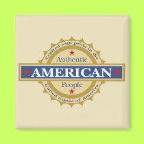 Patriotic American magnet