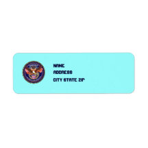 Patriotic American View Notes Please Return Address Label