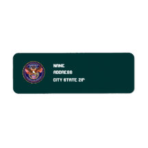 Patriotic American View Notes Please Return Address Label