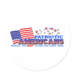 Patriotic Americans Bear Arms Sticker