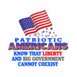 Patriotic Americans Big Government T Shirt