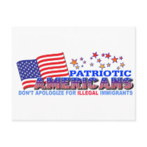 Patriotic Americans Don't Apologize #1 Postcard