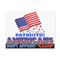 Patriotic Americans Dont Appoint Czars Postcards