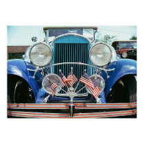 Patriotic Antique Car poster posters by photoinspiration Patriotic Antique Car poster posters