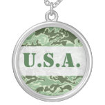 Patriotic Army Custom Camouflage Necklaces
