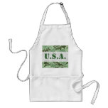 Patriotic Army Custom Green Camouflage Designs aprons