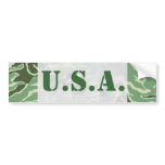 Patriotic Army Custom Green Camouflage Designs Bumper Sticker