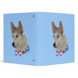 Patriotic Ausky Dog Binders
