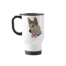 Patriotic Ausky Dog Coffee Mugs