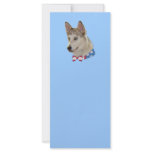 Patriotic Ausky Dog Custom Rack Card