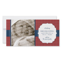 Patriotic Baby Birth Announcement Photo Card photo cards