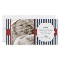 Patriotic Baby Birth Announcement Photo Card photo cards