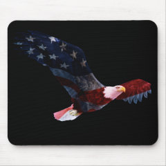 Patriotic Bald Eagle Mousepad