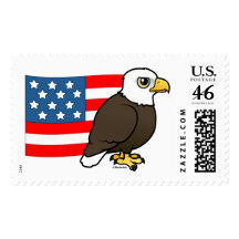 Patriotic Bald Eagle Postage