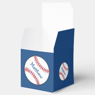 Patriotic Baseball Favor Box