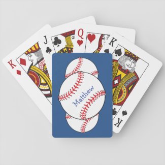 Patriotic Baseball Playing Cards
