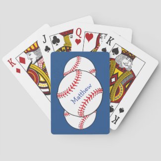 Patriotic Baseball Playing Cards