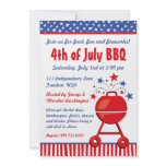 Patriotic BBQ Custom Custom Invite