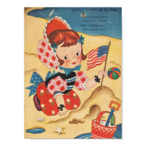 Patriotic Beach Girl