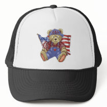 Patriotic Bear Trucker Hats