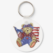 Patriotic Bear keychains