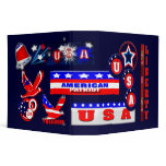 Patriotic Vinyl Binder