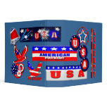 Patriotic 3 Ring Binders