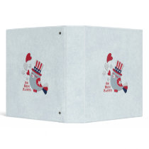 Patriotic Bird Tweets God Bless America 3 Ring Binder