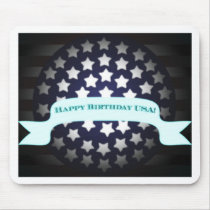 Patriotic Birthday Salute mousepads