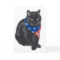 Patriotic Black Cat cards