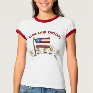 Patriotic Bless Our Troops shirt