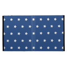 Patriotic Blue and White Stars Freedom iPad Cases
